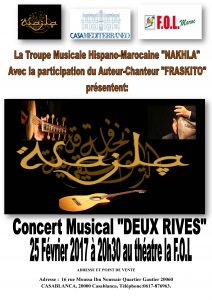Concierto ARTISTA INVITADO – Teatro LA F.O.L. CASABLANCA (Marruecos)