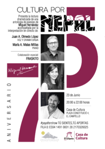 FRASKITO en ‘CULTURA POR NEPAL’ – CASA CULTURA de EL CAMPELLO ‘PEDRO VAELLO’ (Alicante)
